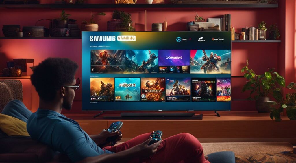 jogar na TV Samsung